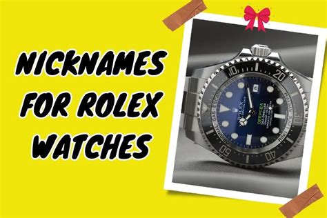 rolex datejust nickname|Rolex watch names and meanings.